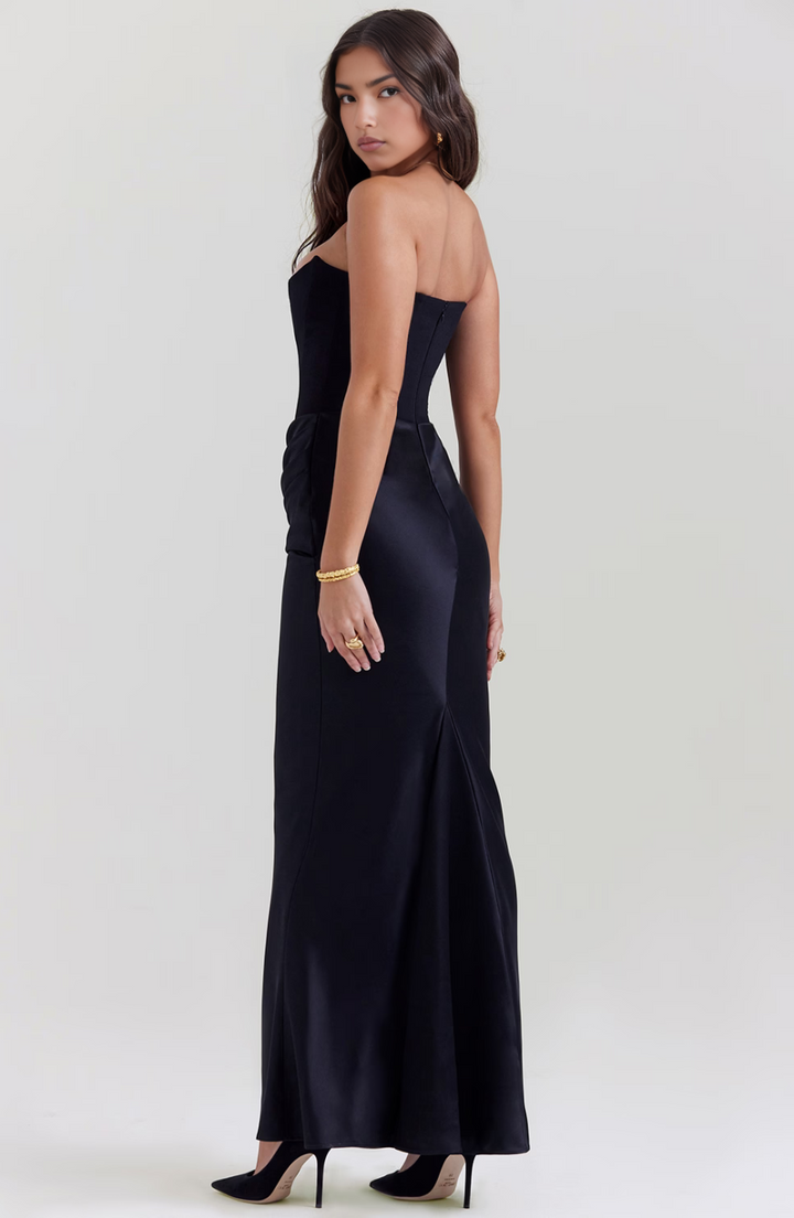 Vivian | Elegant Strapless Maxi Dress