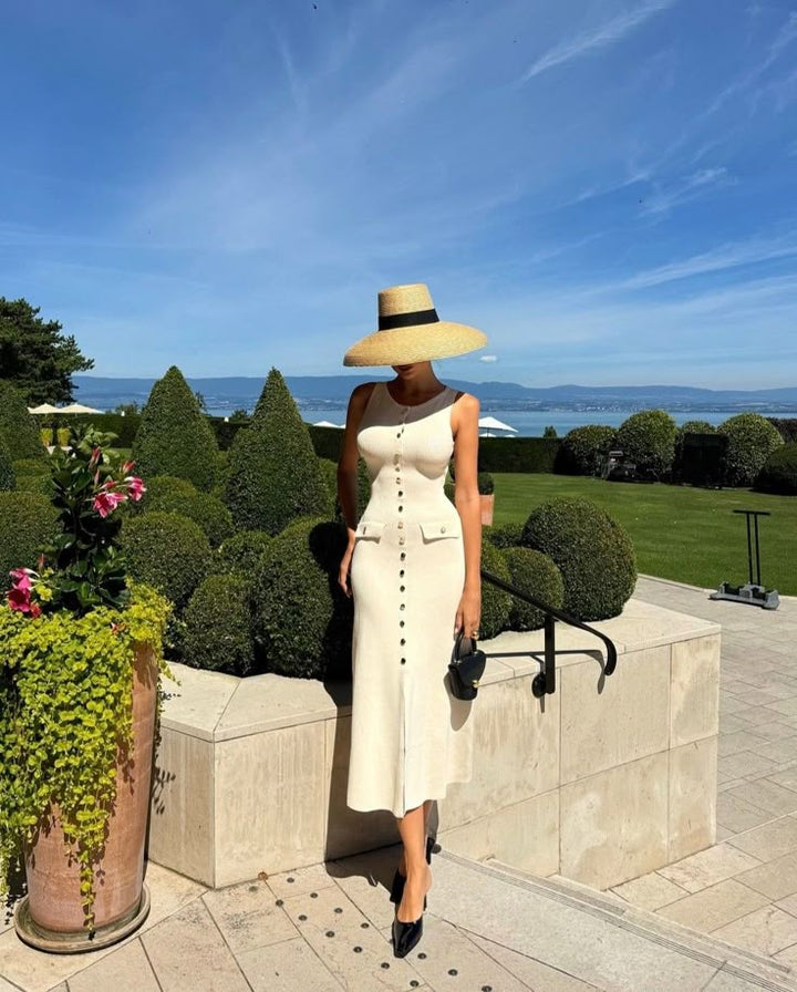 Isla | Sleek Textured Maxi Dress