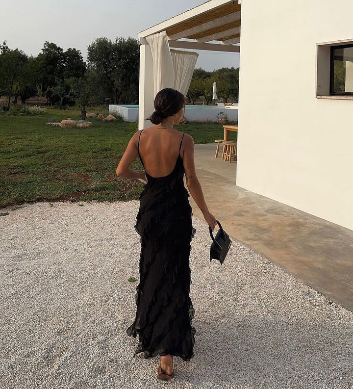 Vivienne | Graceful Backless Maxi Dress